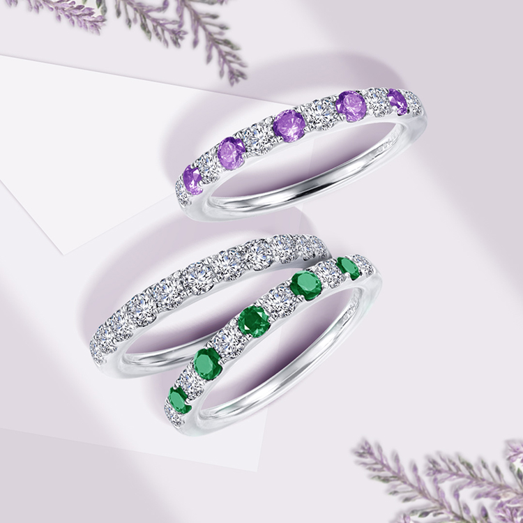 Birthstone Mother's Rings