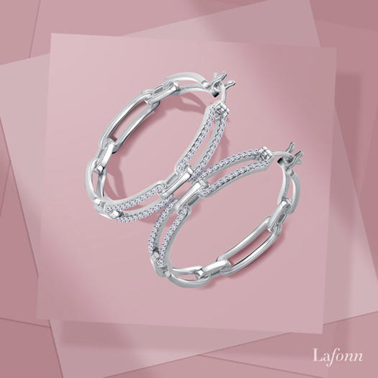 Paperclip Hoop Earrings