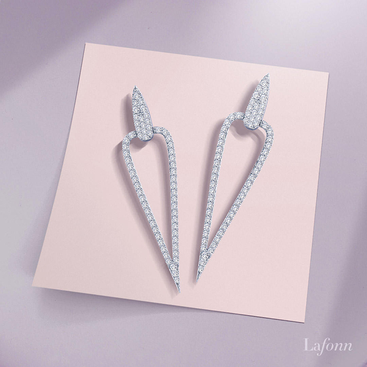 Inverted Triangle Drop Earrings