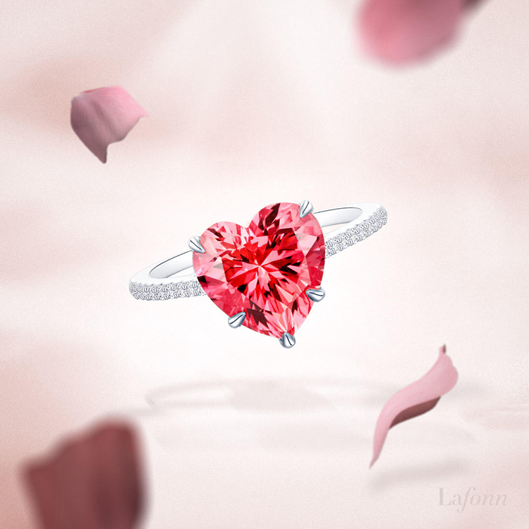 Fancy Lab-Grown Sapphire Solitaire Ring